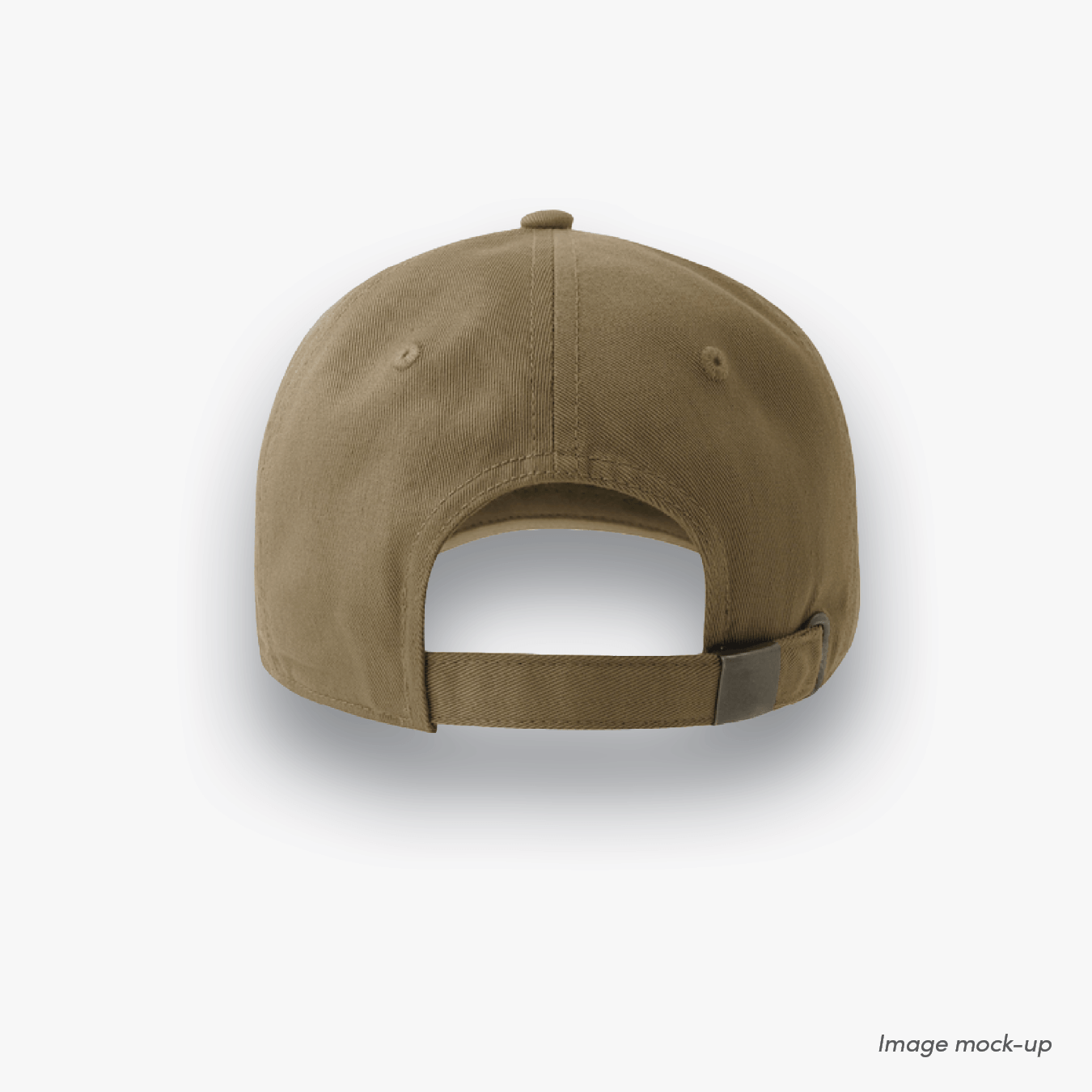 Back of sand/khaki coloured Ocean Icons Dad cap.