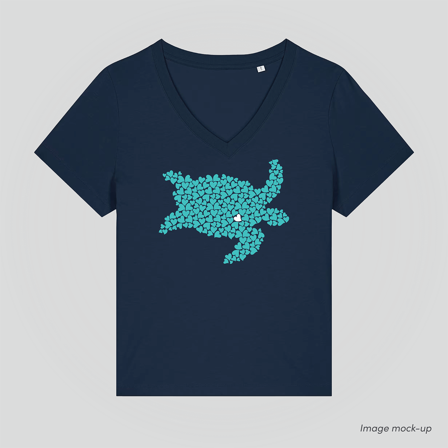 Ocean Love women's v-neck (turtle)