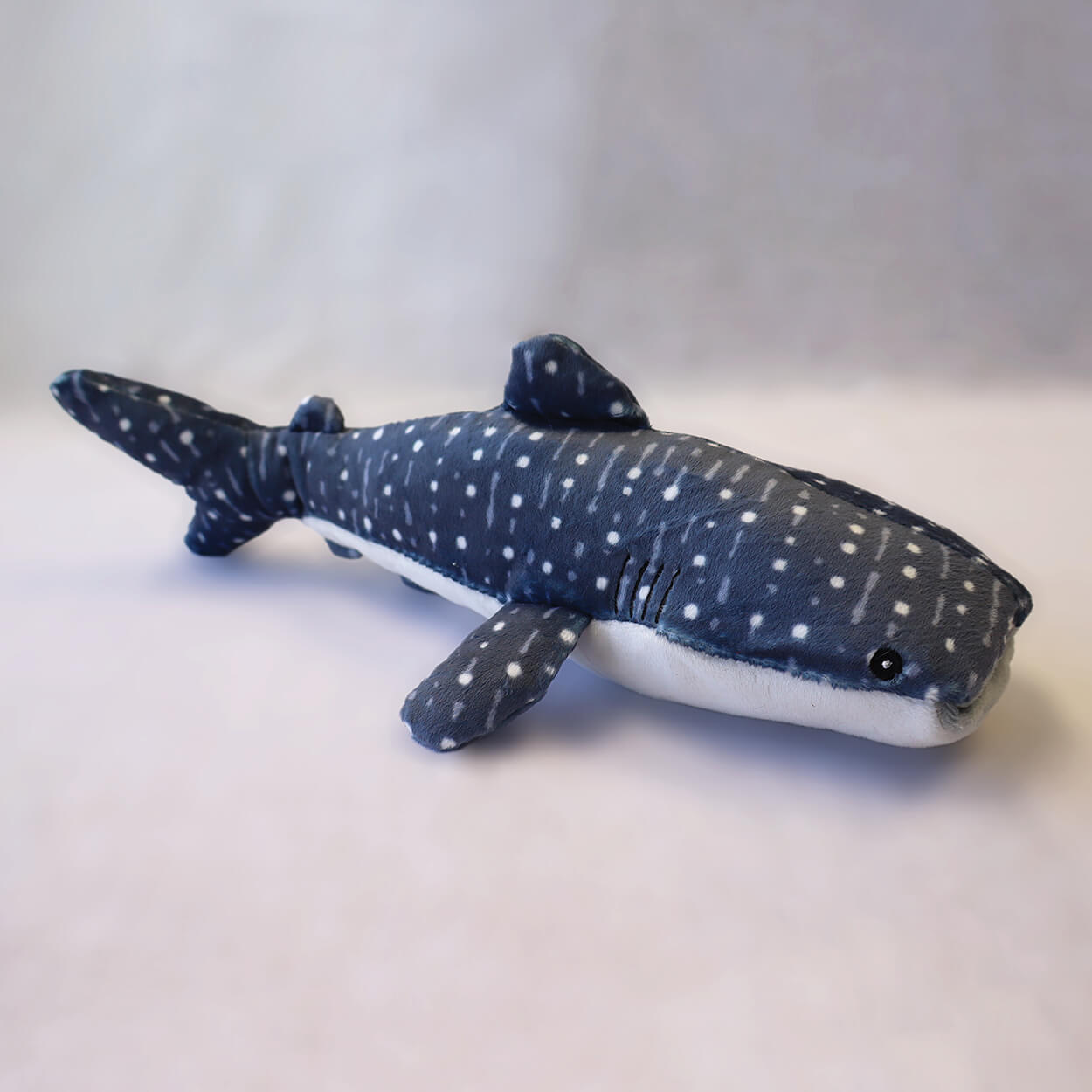 Whale shark ‘Eco Mates’ recycled, plush toys (small and large pair).