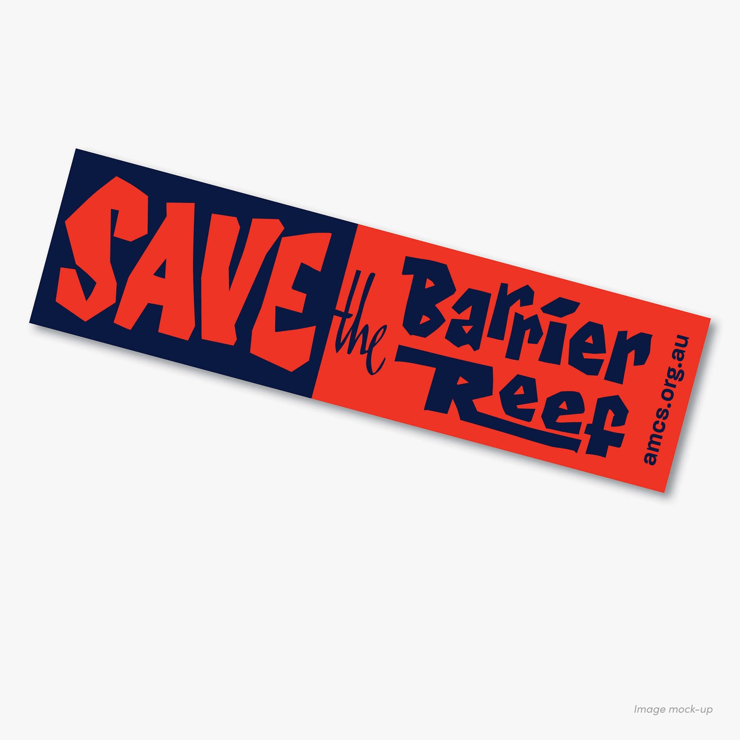 Fight for our Reef sticker with the campaign message: Save the Barrier Reef.