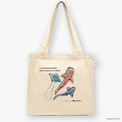 Natural canvas tote bags featuring screen-printed artwork of whale sharks and a manta ray by Guy Shoval, together with the AMCS vision statement: "A thriving ocean for a healthy planet".
