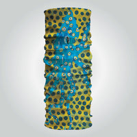 'Ocean Life' buff by Headsox in the multicoloured ‘Blue Ring Octopus’ design.