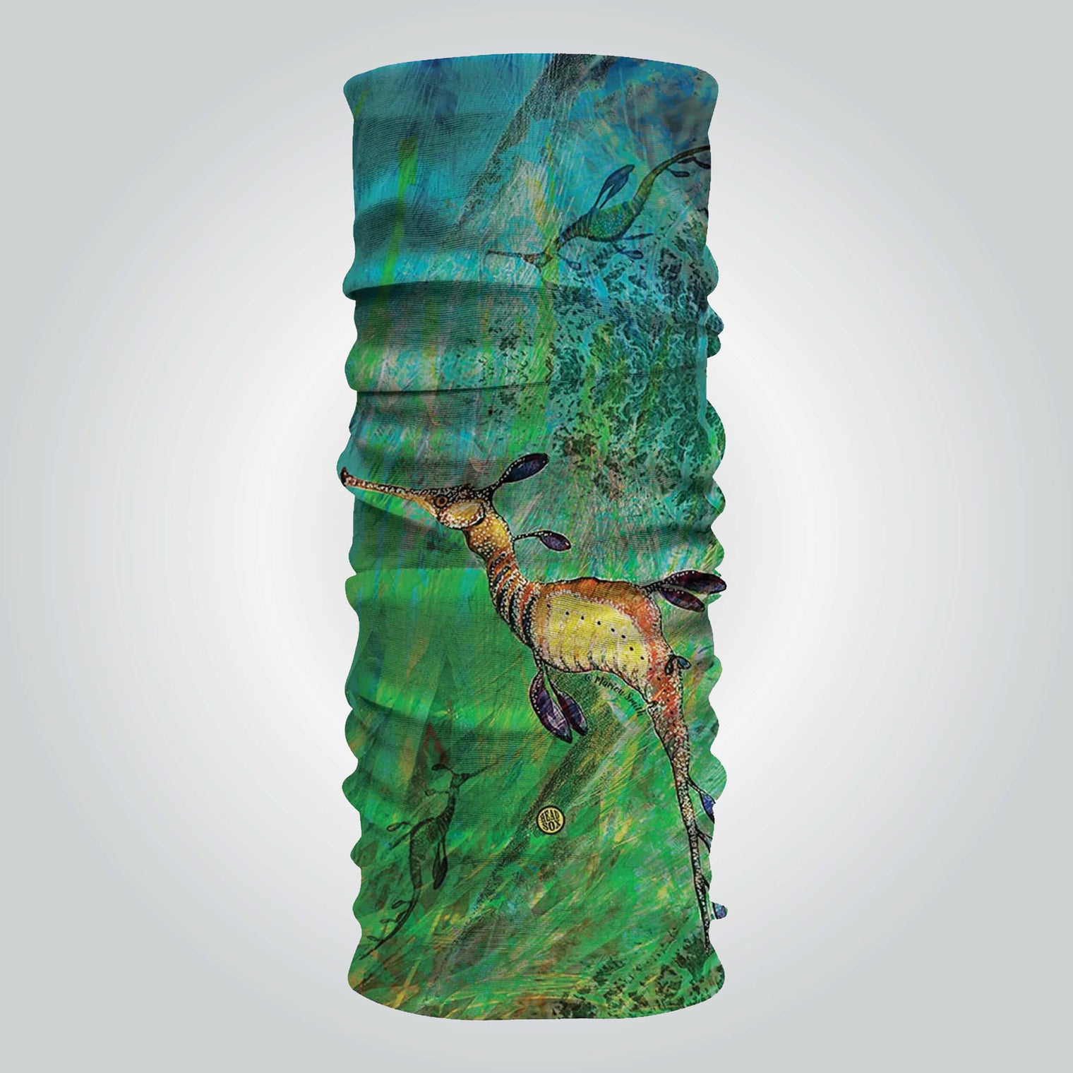 'Ocean Life' buff by Headsox in the multicoloured 'Sea Dragon’ design.