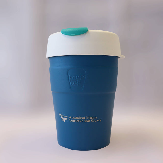 Reusable, thermal travel cups by KeepCup in blue kingfisher. 