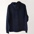 ‘Marine’ navy zip-up hoodie (back).