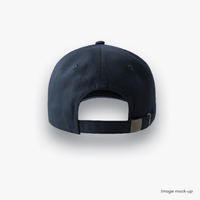 Back of navy-coloured Ocean Icons Dad cap.