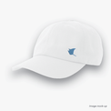White-coloured Ocean Icons Dad cap with manta ray embroidery on the side.