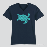 Ocean Love men's v-neck (turtle)