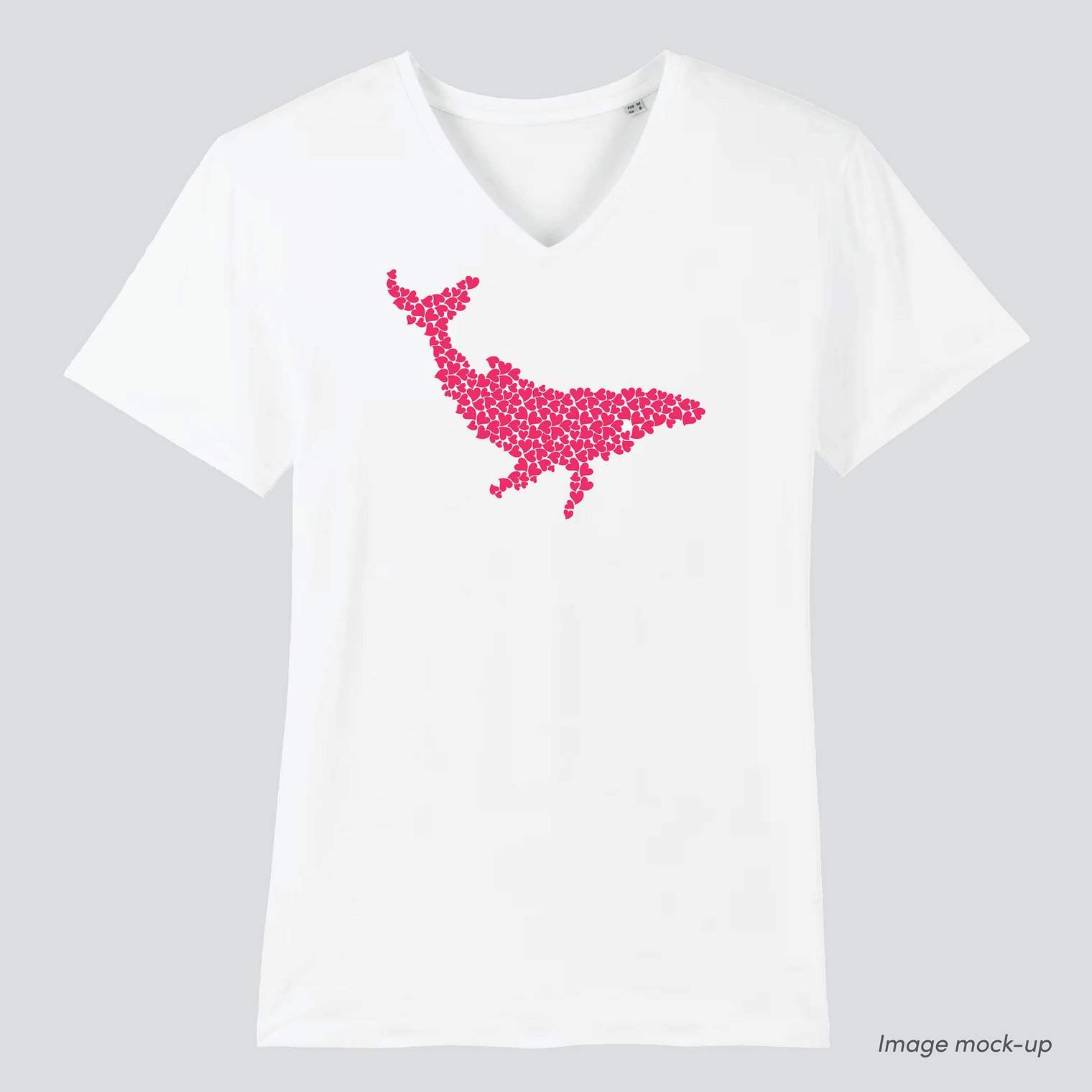 Ocean Love men's v-neck (whale)