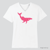 Ocean Love men's v-neck (whale)