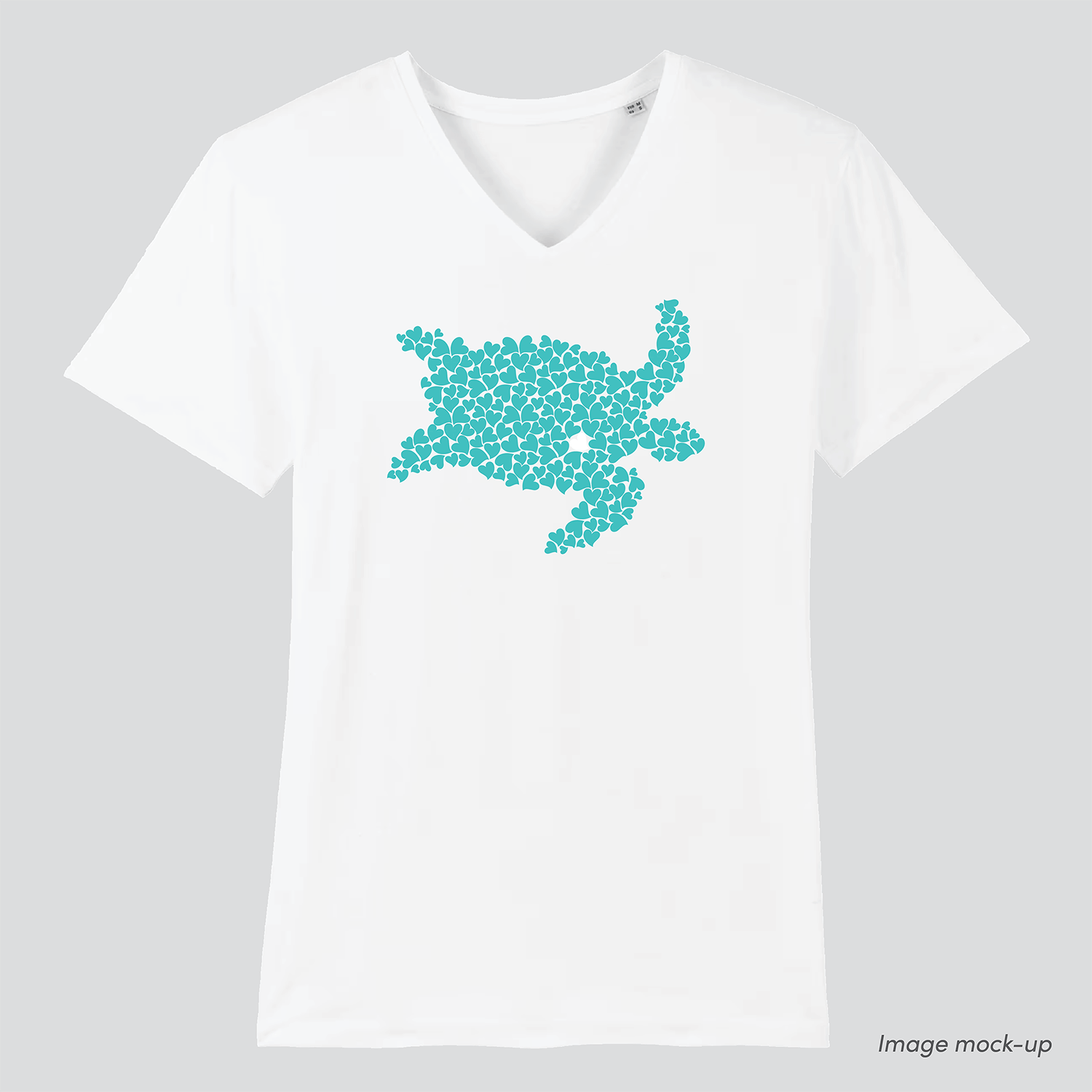 Ocean Love men's v-neck (turtle)