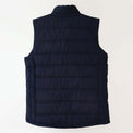 Navy puffer vest (back).