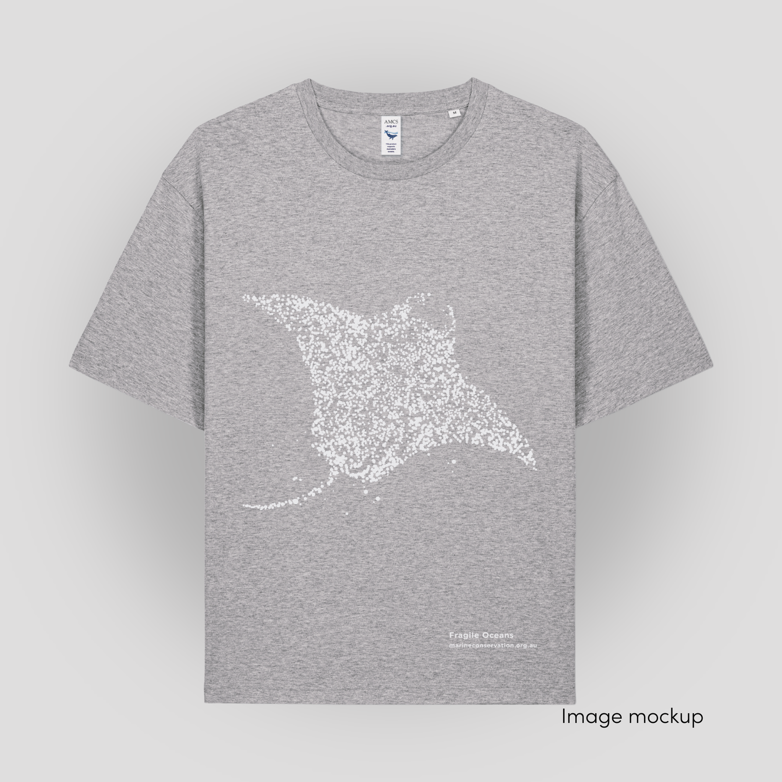 Fragile Oceans manta ray t-shirt