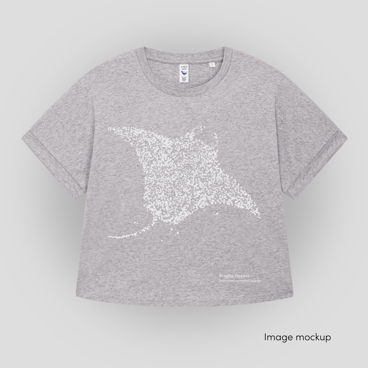 Fragile Oceans manta ray t-shirt