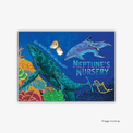 'Neptune’s Nursery' cover by Kim Michelle Toft, featuring a vibrant illustration of the colourful coral, flora and wildlife.